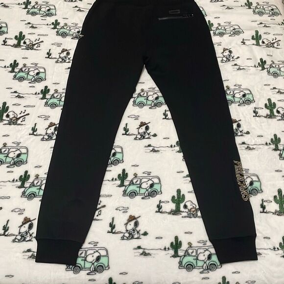 Unisex New Orleans pelicans black gold letter sweat pants jogger NBA size small - Picture 2 of 13